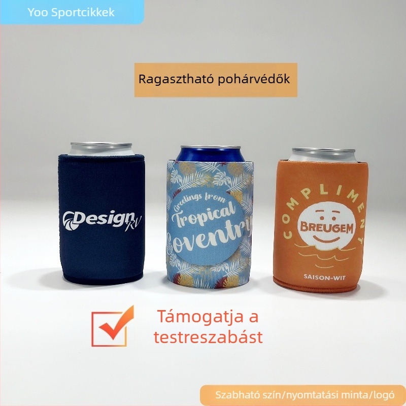 Hőszigetelt SBR pohárhüvely sörös dobozokhoz és cola üvegekhez, ütésálló, testreszabható
