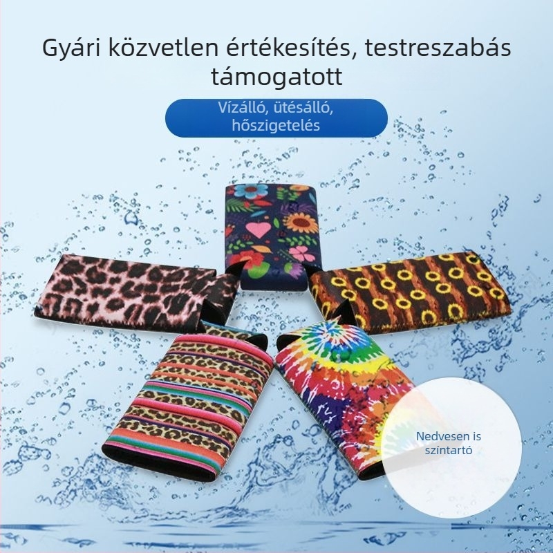 Egyedi neoprén pohárvédő logóval, hőszigetelő sörös dobozhoz