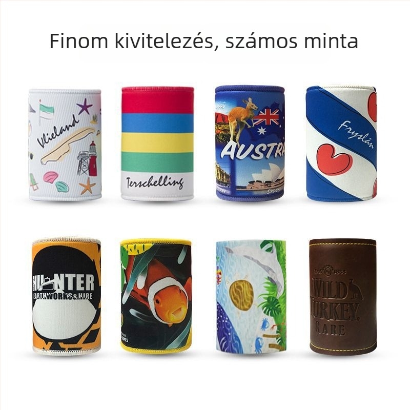 Egyedi neoprén pohárvédő logóval, hőszigetelő sörös dobozhoz