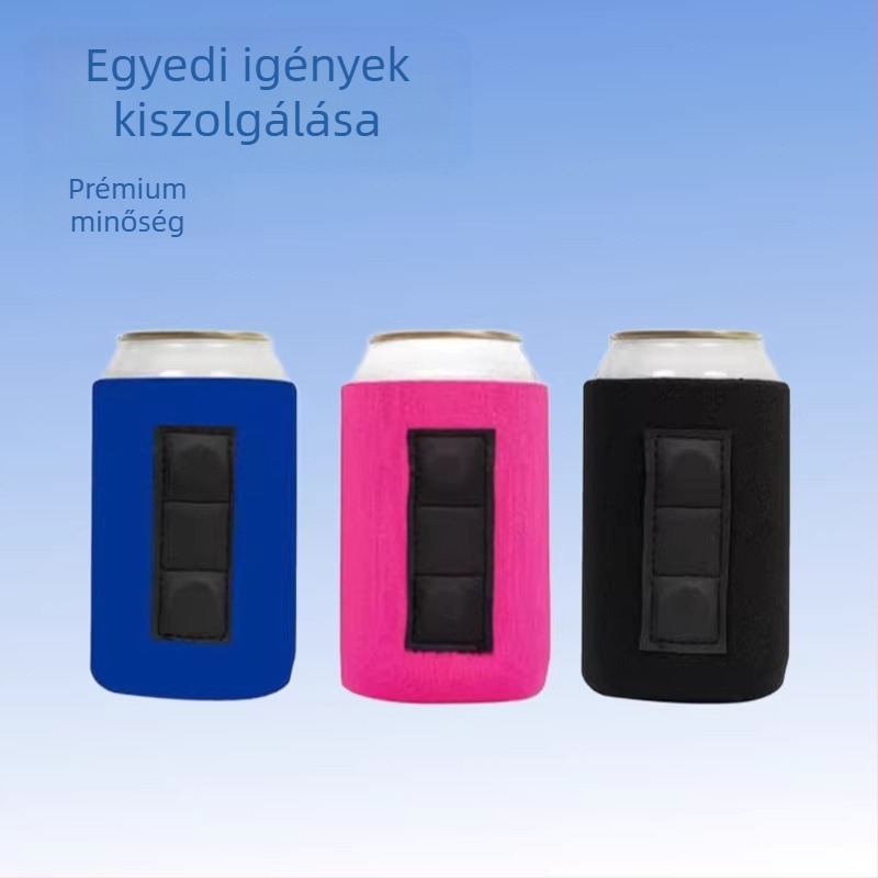 Szigetelt 330 ml-es dobozvédő mágneses talppal, sörhöz és üdítőkhöz