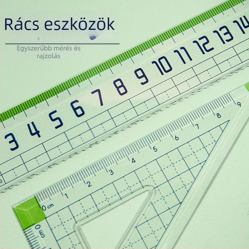 M&G 960 mm-es nagy méretű vonalzó — négy részes készlet háromszögvonalzóval, multifunkcionális iskolai eszközök