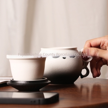 Panda kerámiás irodai bögre fedéllel és szűrővel tea- és kávéfőzéshez, ajándékdobozos készlet, logó testreszabás