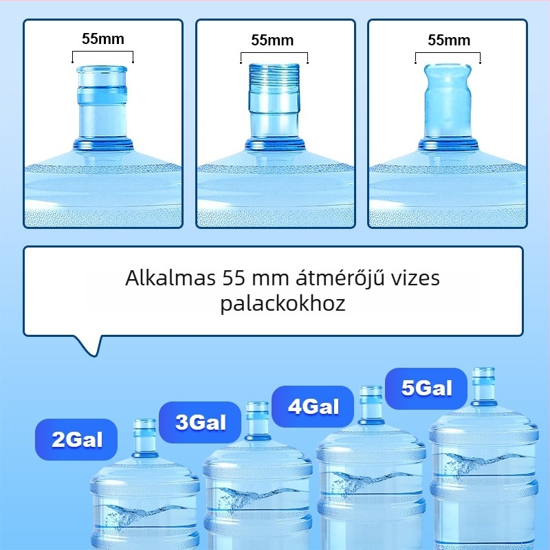 Élelmiszer-minőségű szilikon vödörfedél, újrahasználható pohárfedél vízadagolóhoz, pormentes zárt fedél