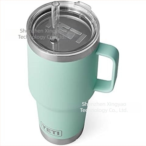 Autós pohár szívószállal és fedéllel, műanyag fedél, 30oz/20oz, szivárgásmentes