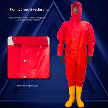 Weian könnyű kémiai védőruha, félzáródó F9010, sav- és lúgálló, antistatikus, teljes testre
