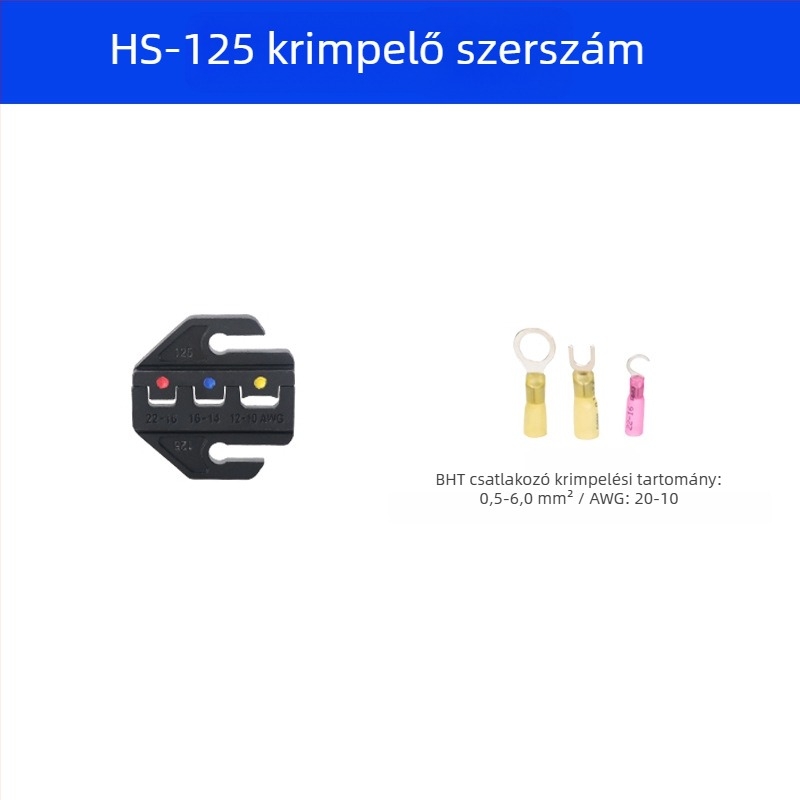 9 hüvelykes crimpelő fogó, AP LY HS sorozat, állkapocs kiegészítők és formák a terminálok hideg préseléséhez