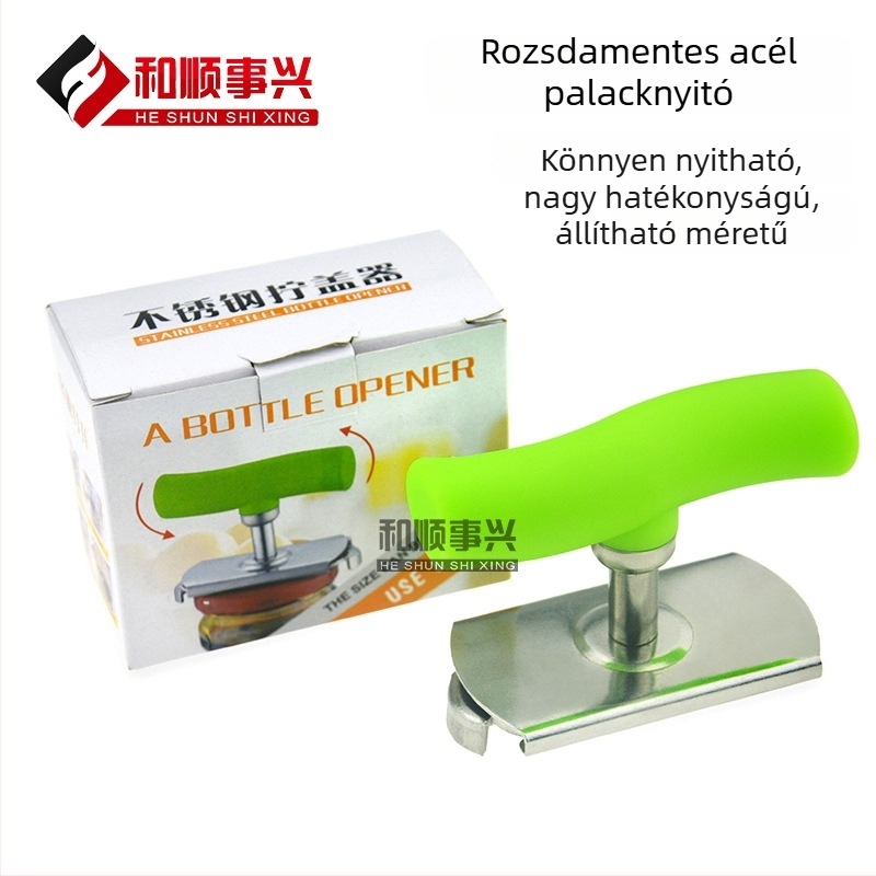 Rozsdamentes acél konyhai csipesz tálakhoz, edényekhez és tányérokhoz, konzervnyitóval
