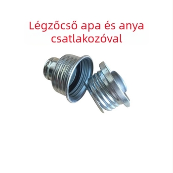 Gázmaszkkal használt légzőcső női csatlakozóval, légzéskészülék hosszabbító cső, hajlékony cső, 0,5–1 m, rozsdamentes acél
