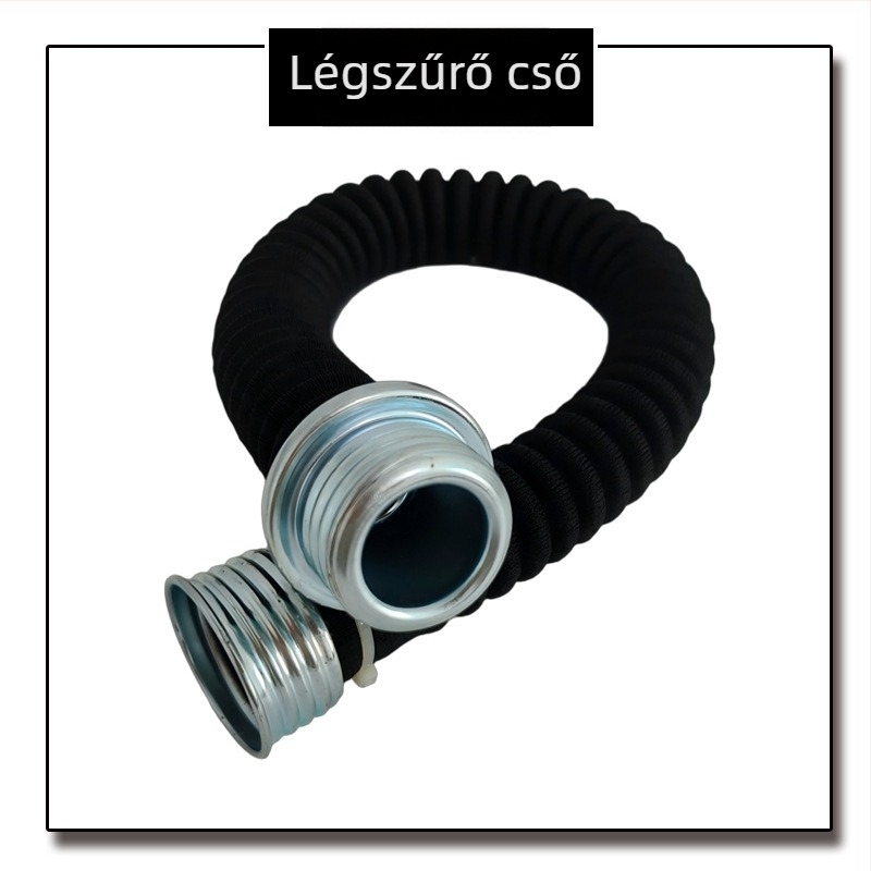RD40-csatlakozású légátvivő cső maszkhoz, gumiból, 0,5 m, 1 m, 5 m és 10 m hosszban