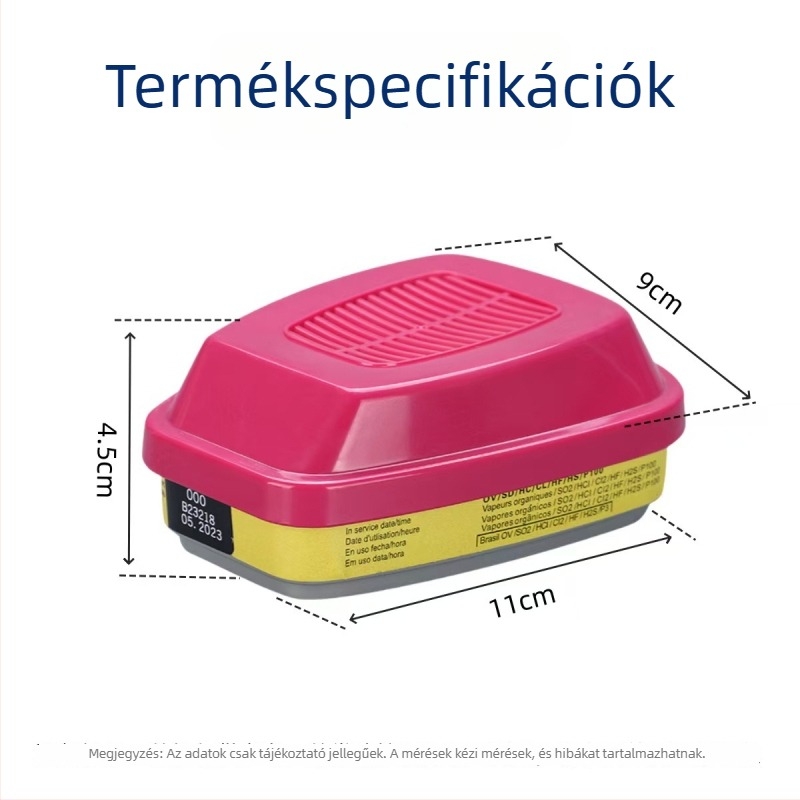 Aktívszénszűrőház gázmaszkhoz (60923/60921/60926) – szagok és szerves gőzök szűrése