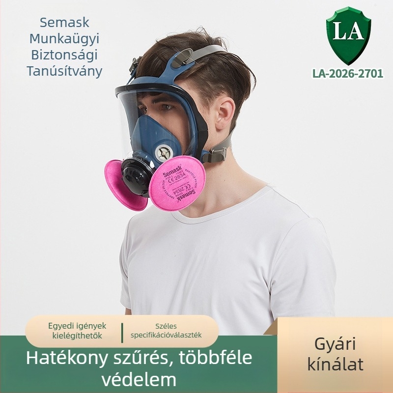 Shima FSM9800 teljes arcmaszk FP200-3 P3 R por elleni szűrőgyapottal