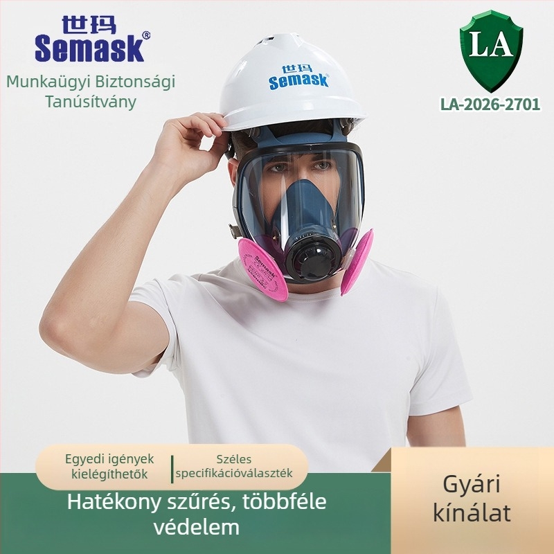 Shima FSM9800 teljes arcmaszk FP200-3 P3 R por elleni szűrőgyapottal