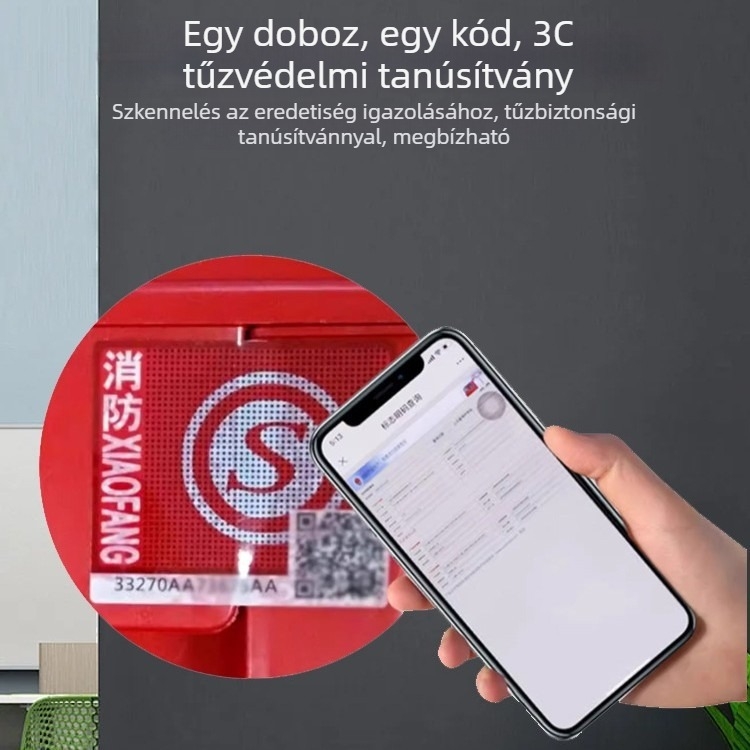 3C-s tanúsítvánnyal rendelkező füst elleni gázmaszk tűzvédelmi evakuációs respirátorral, szállodák, panziók és kiadó szobák számára