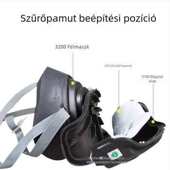 3M 3701 Szűrőelem szűrőmaszkhoz – ipari por elleni védelem