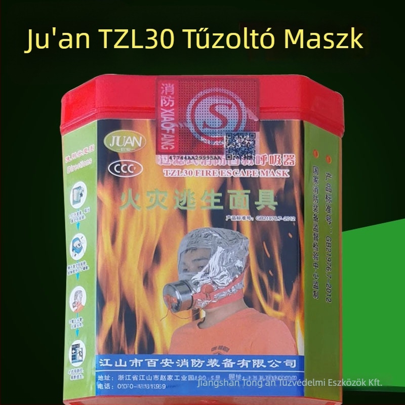 TZL30 tűzvédelmi evakuációs respirátor füstszűrővel