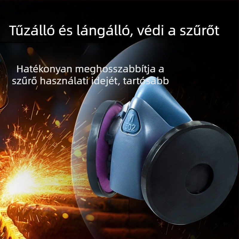 2097 Pamutból készült tűzálló védőfedél szűrő pamut betéttel, hegesztéshez, égési sérülések elleni védelem és vízálló