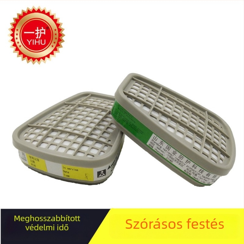 Aktívszén-szűrős gázmaszk, 6001/6002/6004 sorozat, kompatibilis a 6200-szal