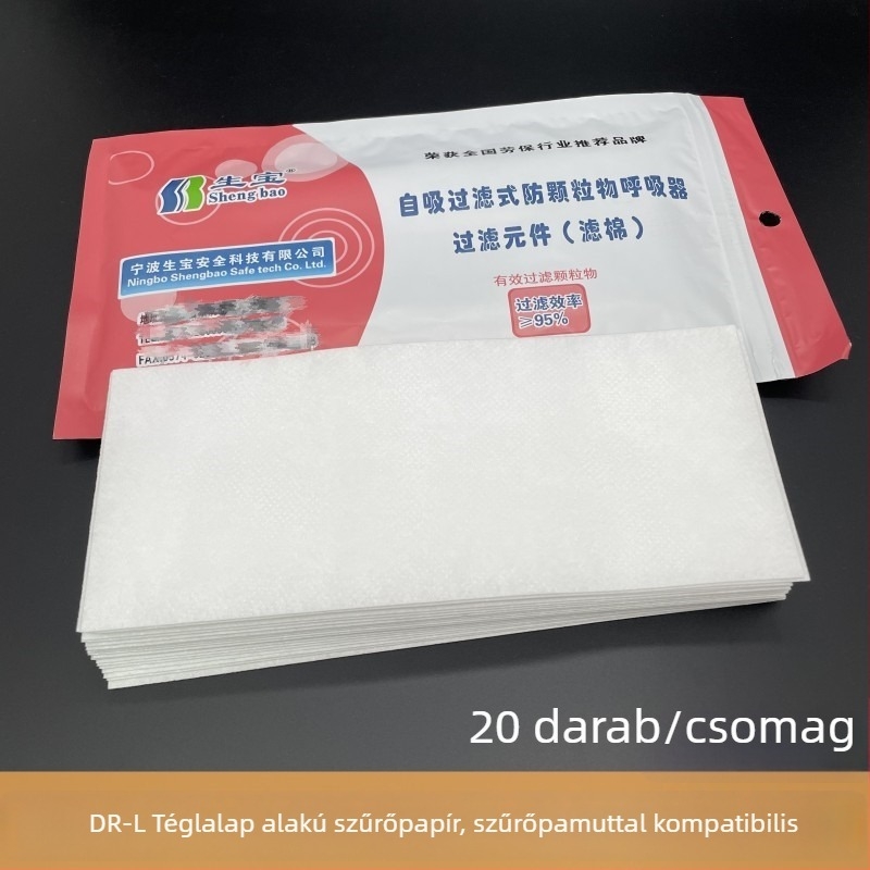 Treasure 3002DR-L KN95 porvédő szűrőpapír, 3002 pormaszk szűrőpapír