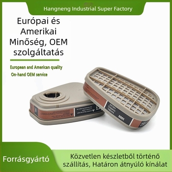 Testreszabott szilikon gázmaszk aktív szén szűrőbetéttel a formaldehid, festékpára és por elleni védelemre