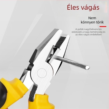 Elektroműveseknek többfunkciós fogó: huzalleválasztó, vékony hegyű fogó, diagonális vágó fogó, zárható fogó
