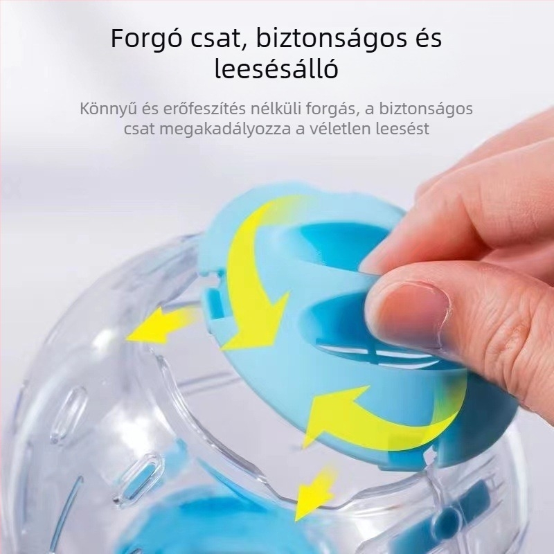 Átlátszó hörcsög futólabda, kristályos gördülőlabda, műanyag edzéslabda