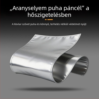 Főzésre terhes nőknek készült alumíniumfóliás kötény, hőszigetelt hasvédő, védelem a hő okozta égések ellen, olajálló