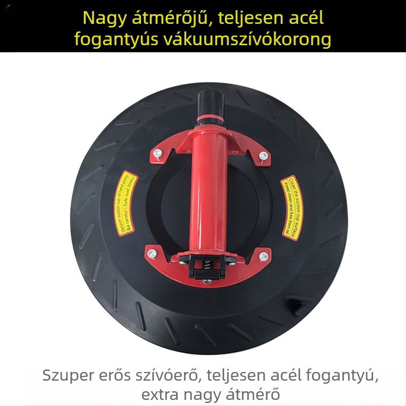 Üvegcsempe vákuumos csésze, extra nagy átmérő, nehéz terheléshez, kézi pumpa