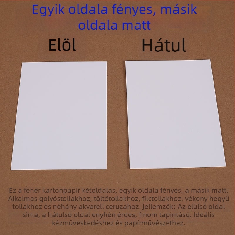 DIY angol szavas üdvözlőlapok és Pinyin olvasókártyák gyerekeknek, fehér kemény karton