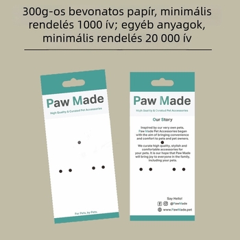Színes kártyák, blisterkártyák, akasztó címkék, fehér bevont karton, zoknikártyák, kis sorozatok