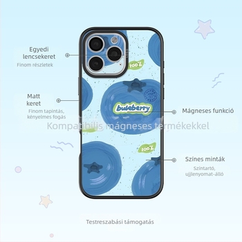 Mágneses iPhone tok cserélhető hátlappal, átlátszó TPU, az iPhone 12–16 sorozathoz