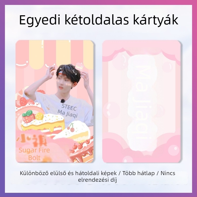 Kétoldalas DIY idol album kártyák — saját nyomtatású Polaroid-stílusú fotók