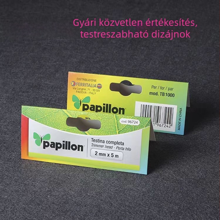 Egyedi hajtogatható, színes nyomtatású kártya 350 g fehér kartonra, iparágakhoz készített fejléckártyákhoz