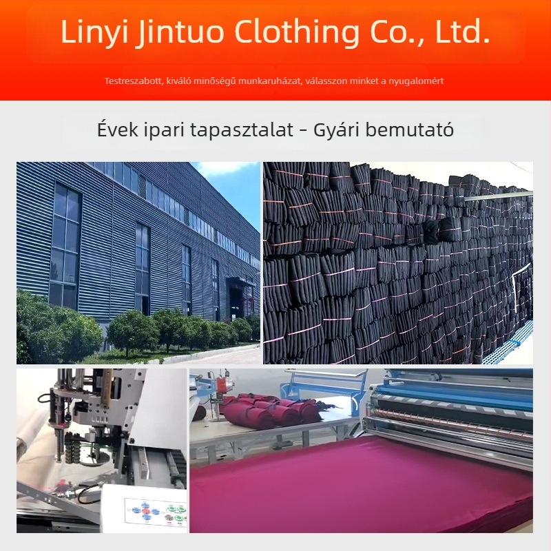 Denim hosszú munkakabát porvédő, kopásálló
