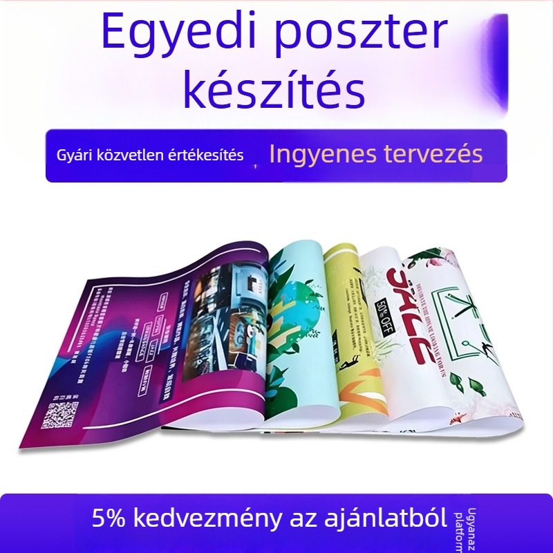 Személyre szabott termékinstrukciók és három- és négylapos brosúrák nyomtatása