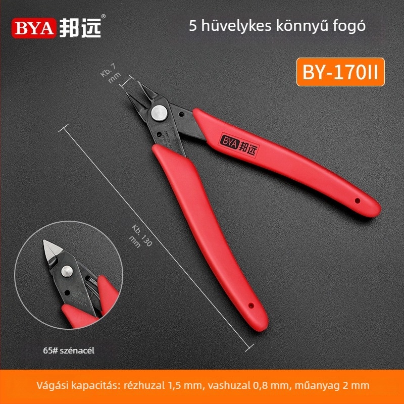 Bangye 170/170II oldalcsípő fogó elektronikai modellezéshez, vágófogó