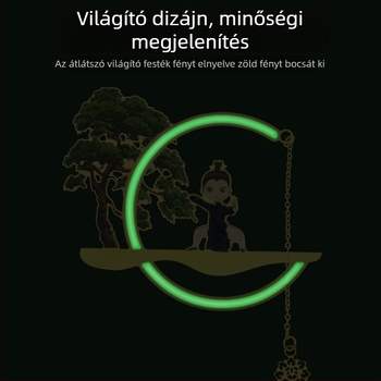 Kreatív fémből készült könyvjelző, világító Tai Chi kivágott mintával, ősi stílusban, diákoknak és tanároknak, ballagási ajándék