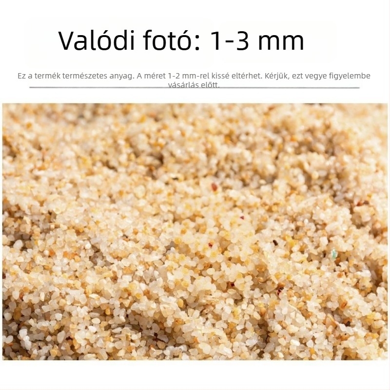 Természetes tengeri homok akváriumhoz, aljzat vízi növényekhez, teknősök és rákok számára