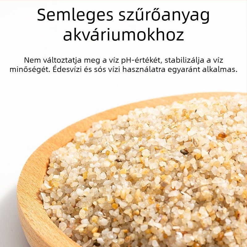 Természetes tengeri homok akváriumhoz, aljzat vízi növényekhez, teknősök és rákok számára