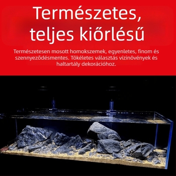 Természetes aranyszínű homok akváriumi tájképezéshez – dekoratív aljzat növényekhez
