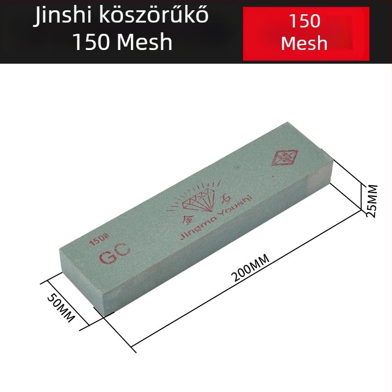 Mill Zöld szilícium-karbid kettős oldalú olajkő, 200 × 50 × 25 mm