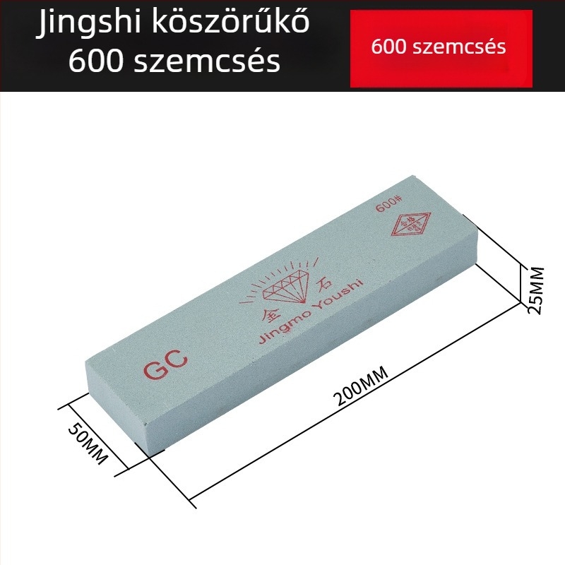 Mill Zöld szilícium-karbid kettős oldalú olajkő, 200 × 50 × 25 mm