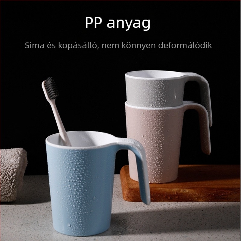 Meiliya kétszínű műanyag pohár a száj és a fogkeféhez, otthoni és kollégiumi használatra