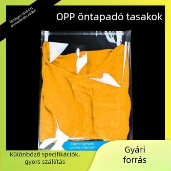 OPP önzáró ruházati csomagoló tasak – átlátszó műanyagfilmes tasak, öntapadó