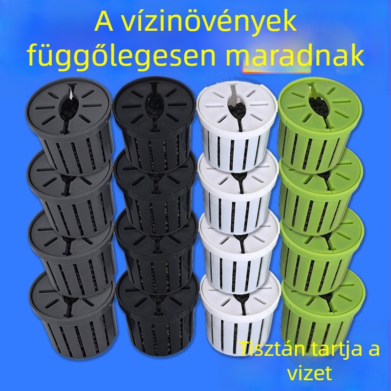 Akvaris hidroponikus növénykosár, iszapos alj stabilizátor, díszítő vízi növények tájépítéshez