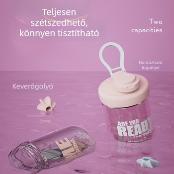 500 ml-es shaker pohár, polikarbonát, minimalist és stílusos gyümölcstea pohár