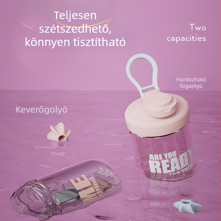 500 ml-es shaker pohár, polikarbonát, minimalist és stílusos gyümölcstea pohár