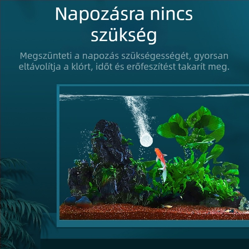 yee Yulebao nitrifikáló baktériumok akváriumhoz – klórmentesítő tabletták, víz stabilizálása, gyors ciklus