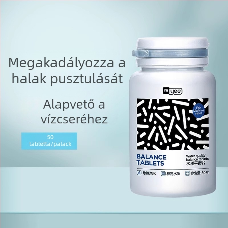 yee Yulebao nitrifikáló baktériumok akváriumhoz – klórmentesítő tabletták, víz stabilizálása, gyors ciklus