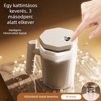 Elektromos automatikus keverő pohár egygombos keveréssel, kávéhoz és tejporhoz, élelmiszer-minőségű anyagból készült shaker