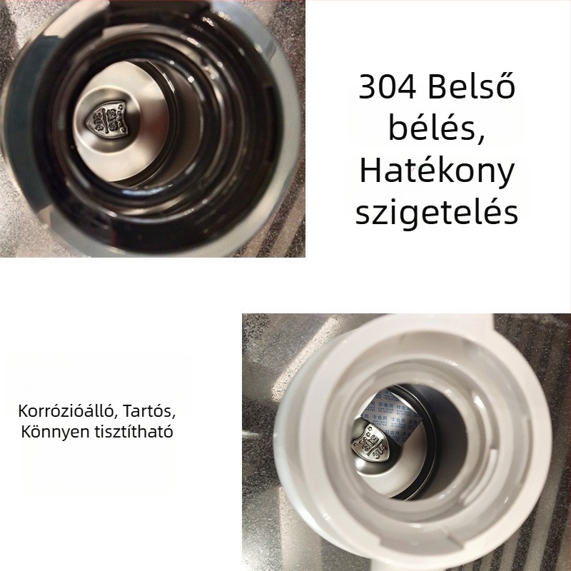 2L rozsdamentes acél vákuum-szigetelt kanna, 24 órás hőtartás, otthoni használatra
